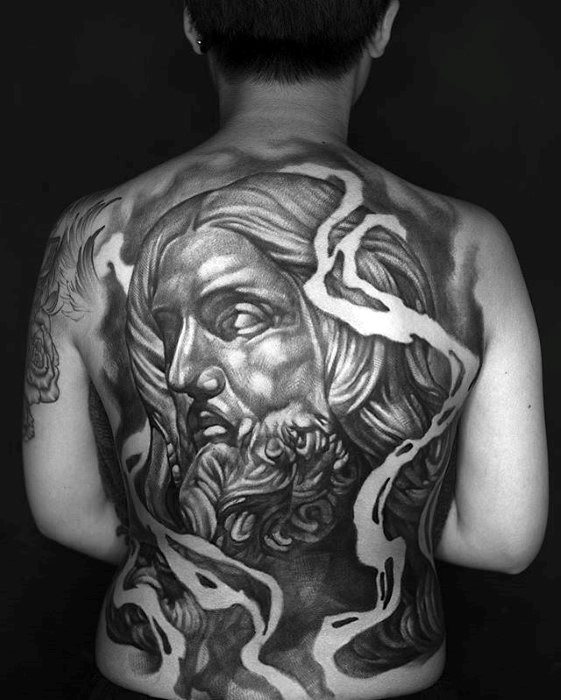 tatuaje jesus espalda para hombre 14