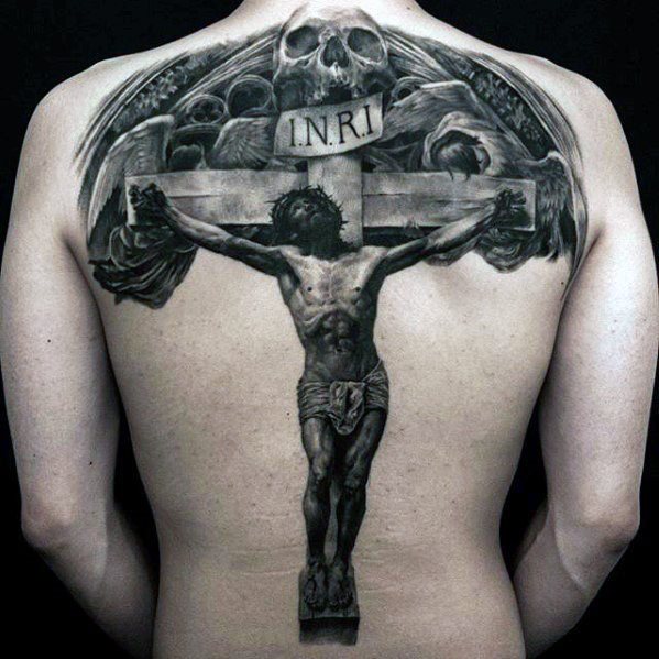 tatuaje jesus espalda para hombre 22