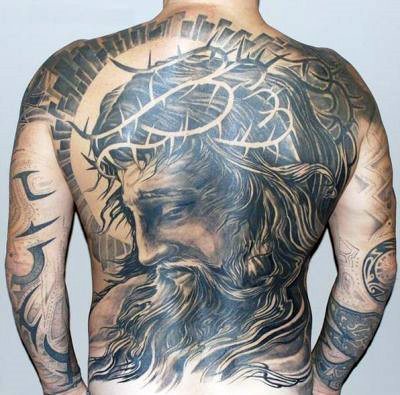 tatuaje jesus espalda para hombre 28