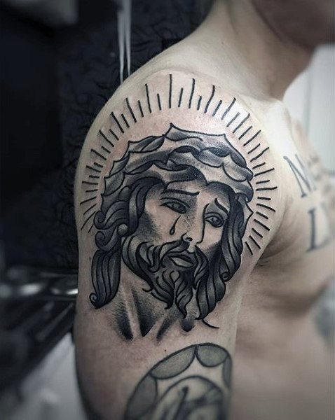 tatuaje jesus para hombre 110