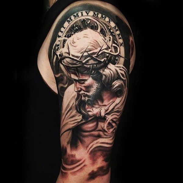 tatuaje jesus para hombre 19