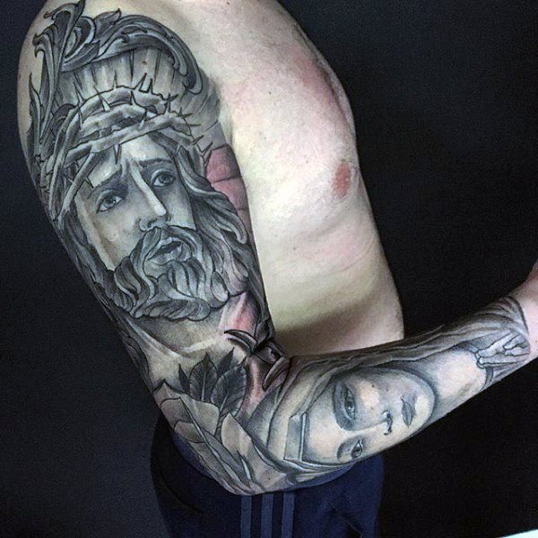 tatuaje jesus para hombre 29
