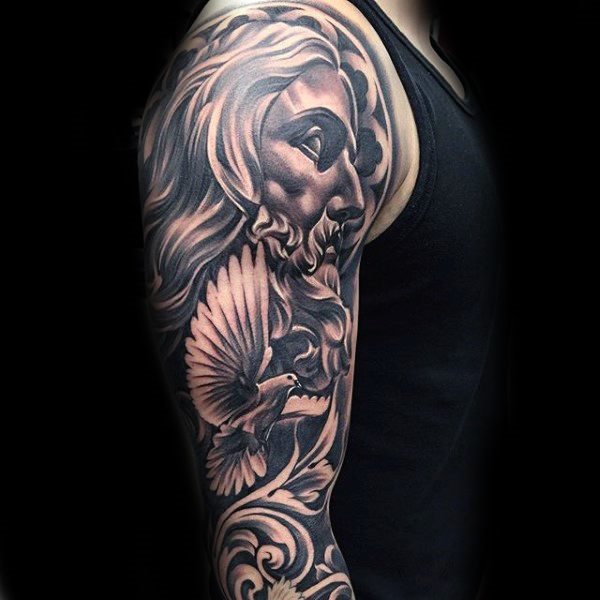 tatuaje jesus para hombre 38