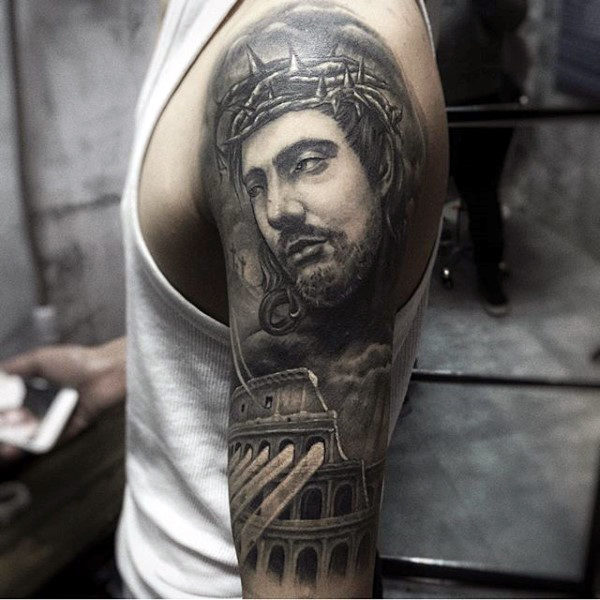 tatuaje jesus para hombre 39