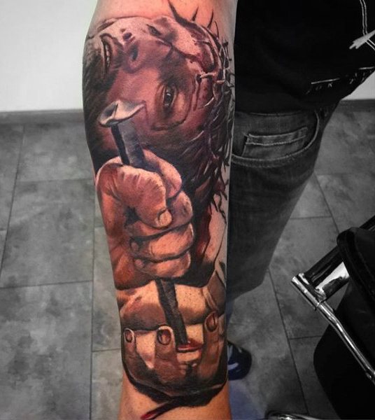 tatuaje jesus para hombre 41