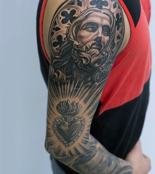 tatuaje jesus para hombre 52