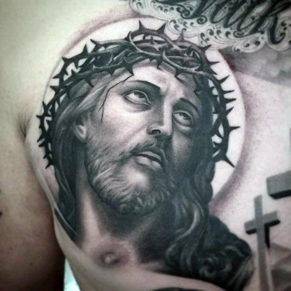 tatuaje jesus para hombre 55