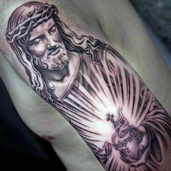 tatuaje jesus para hombre 58