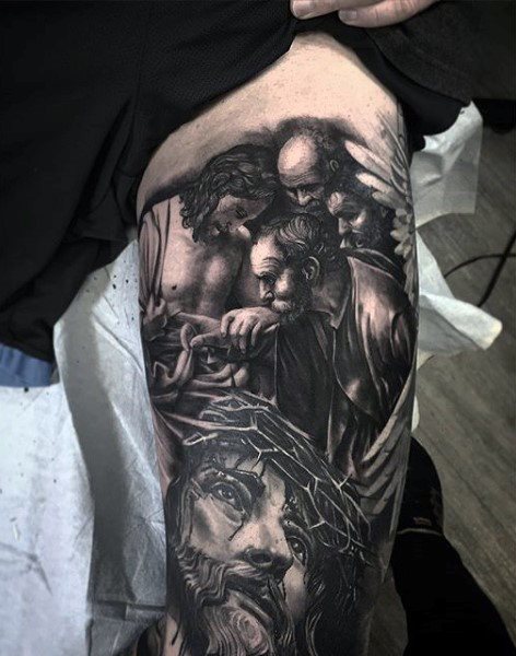 tatuaje jesus para hombre 59