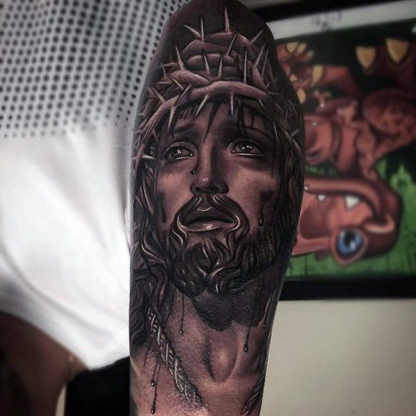 tatuaje jesus para hombre 66