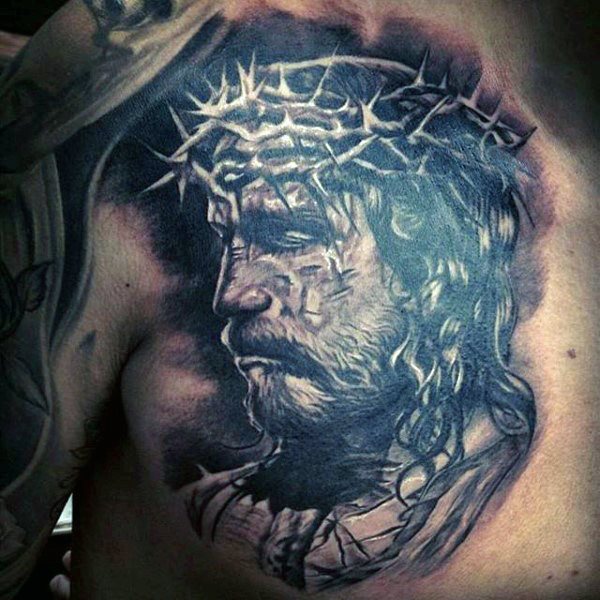 tatuaje jesus para hombre 70