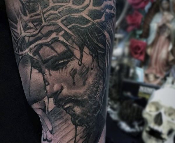 tatuaje jesus para hombre 73
