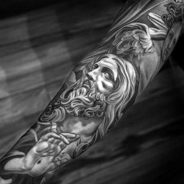 tatuaje jesus para hombre 74