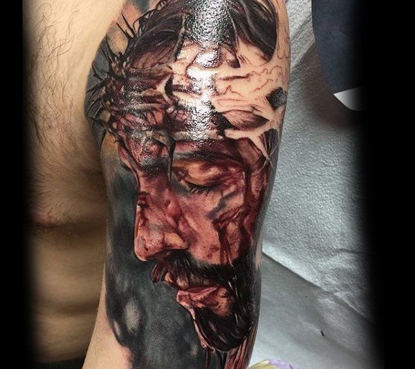 tatuaje jesus para hombre 84