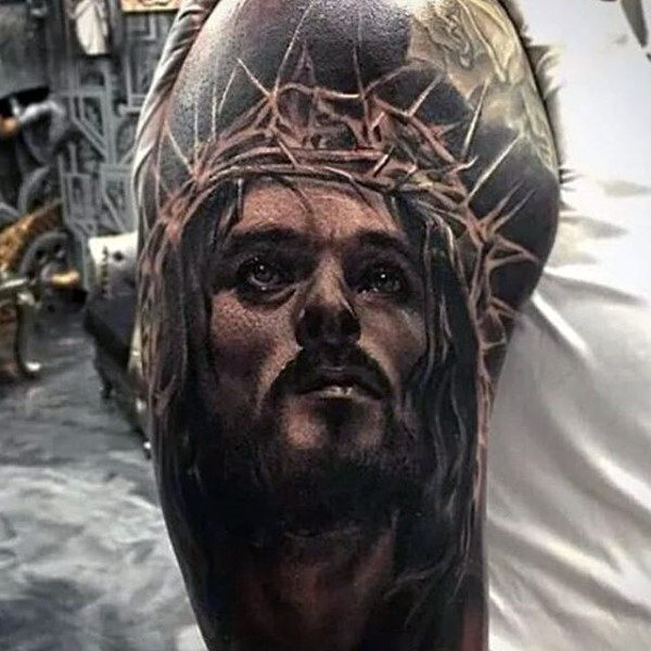 tatuaje jesus para hombre 89