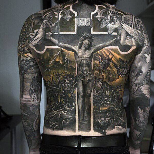 tatuaje jesus para hombre 90