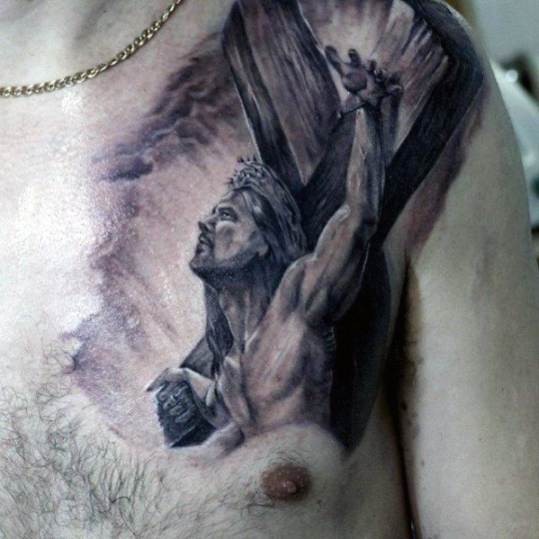 tatuaje jesus pecho para hombre 02