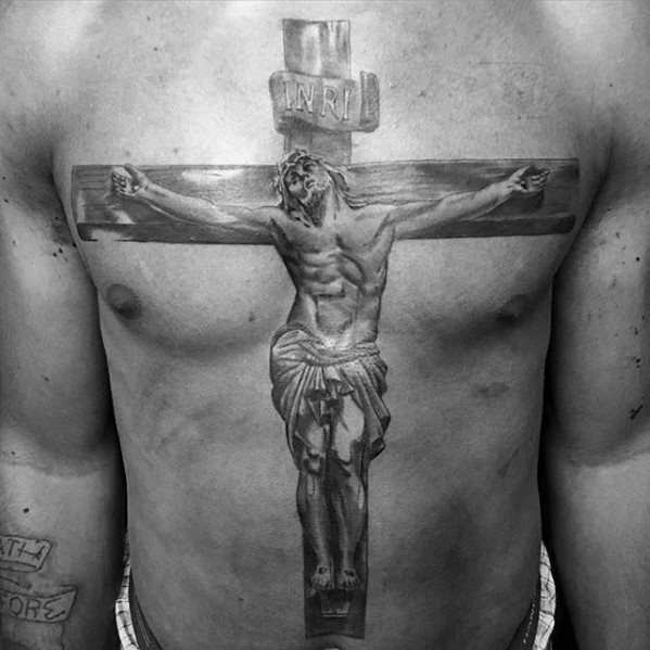 tatuaje jesus pecho para hombre 06