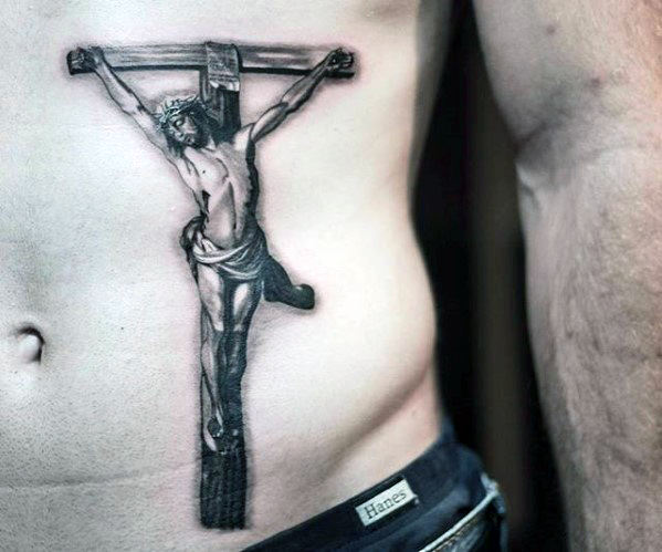 tatuaje jesus pecho para hombre 10