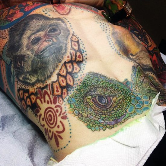 tatuaje lagarto para hombre 18
