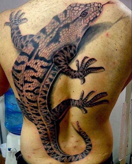 tatuaje lagarto para hombre 47