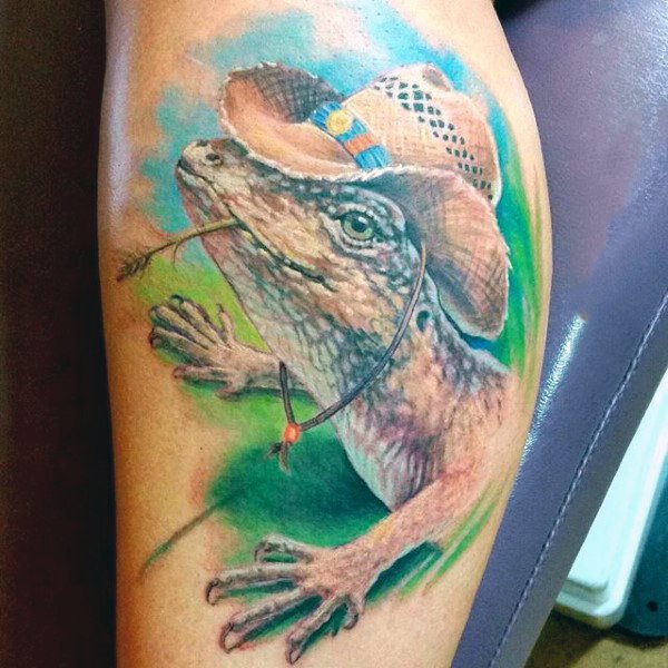 tatuaje lagarto para hombre 49