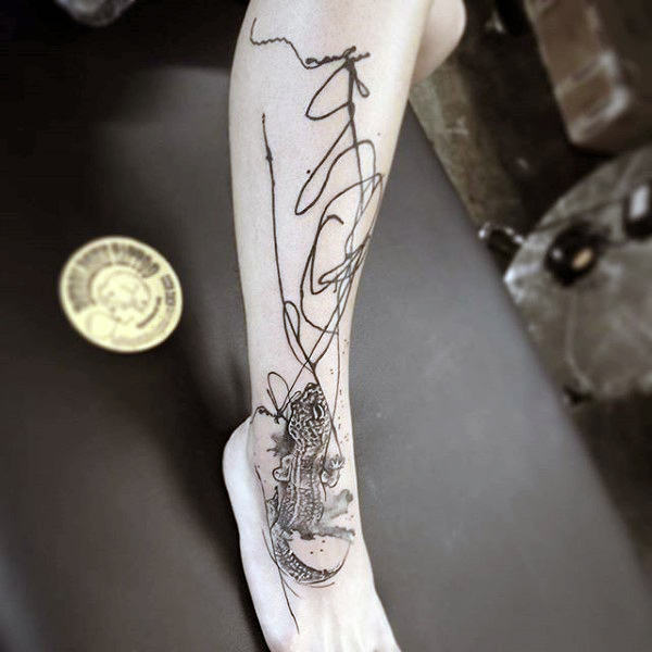 tatuaje lagarto para hombre 52
