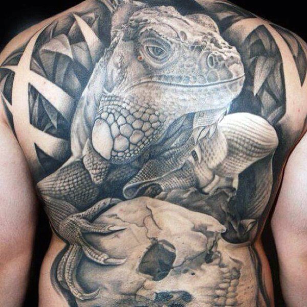 tatuaje lagarto para hombre 54