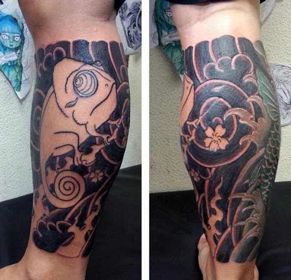 tatuaje lagarto para hombre 63