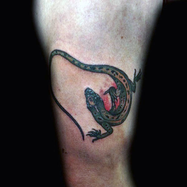 tatuaje lagarto para hombre 76