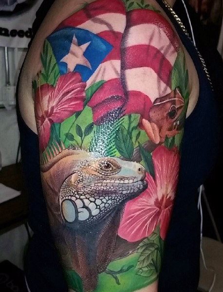 tatuaje lagarto para hombre 91