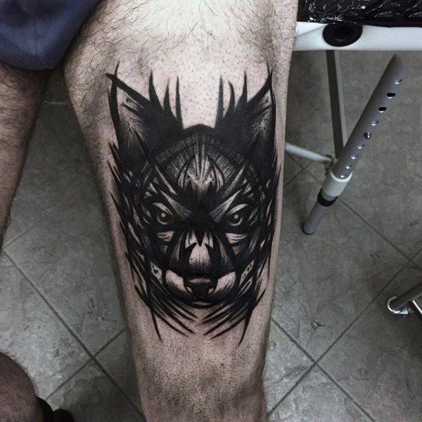 tatuaje perro para hombre 01