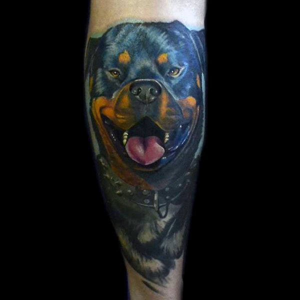 tatuaje perro para hombre 06