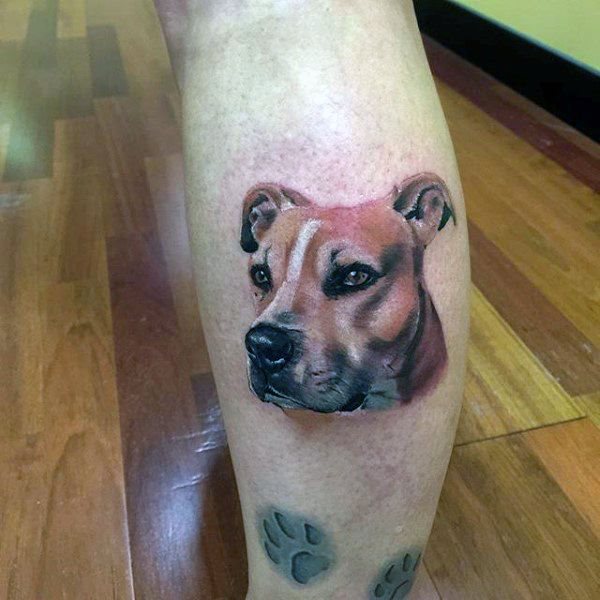 tatuaje perro para hombre 100