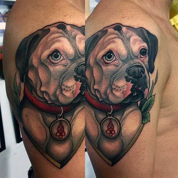 tatuaje perro para hombre 102