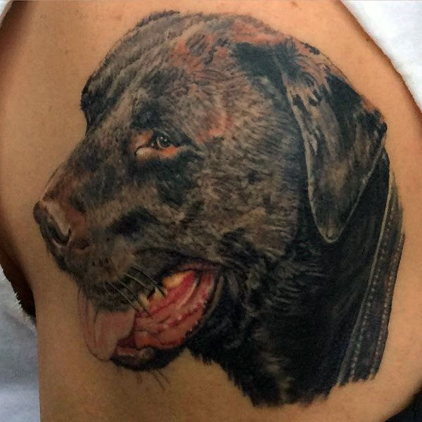 tatuaje perro para hombre 103