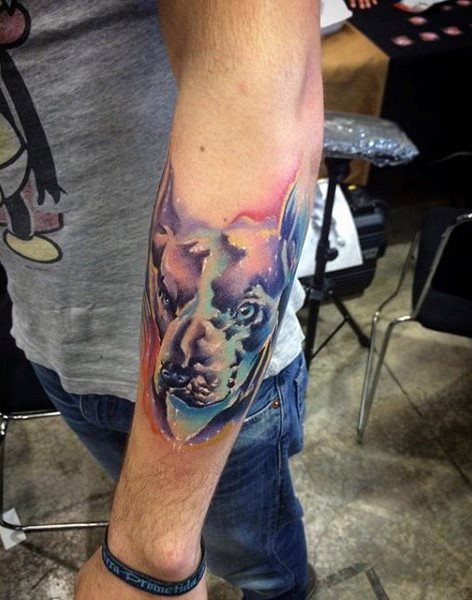 tatuaje perro para hombre 107