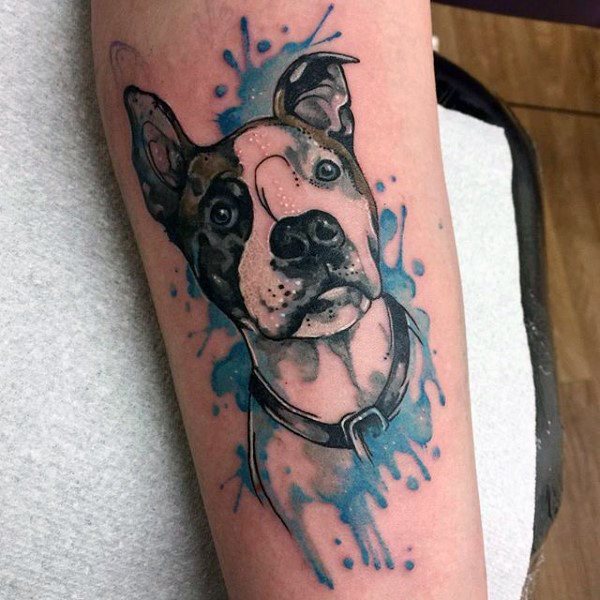 tatuaje perro para hombre 108