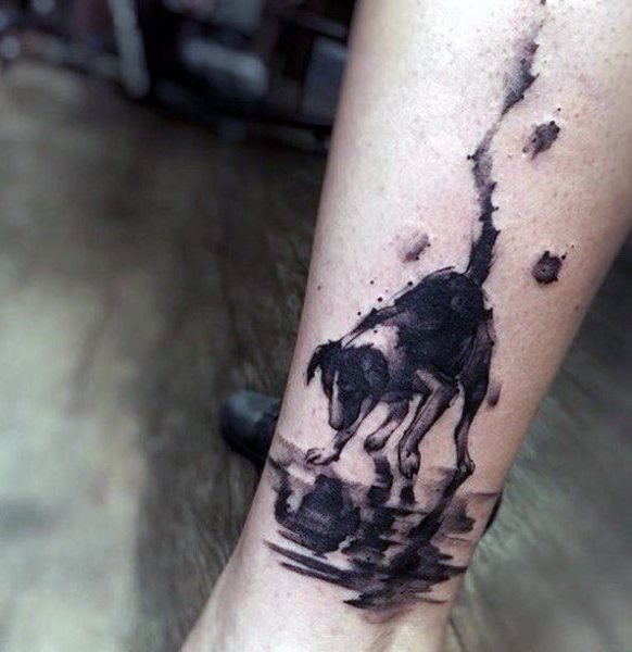 tatuaje perro para hombre 109