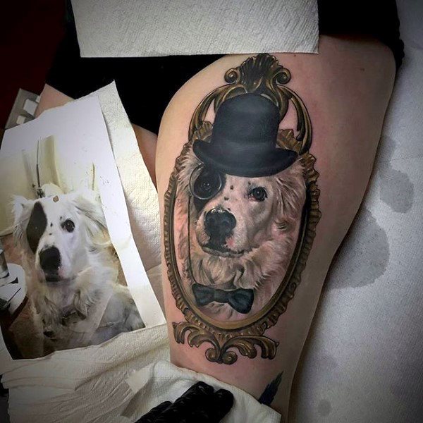tatuaje perro para hombre 11