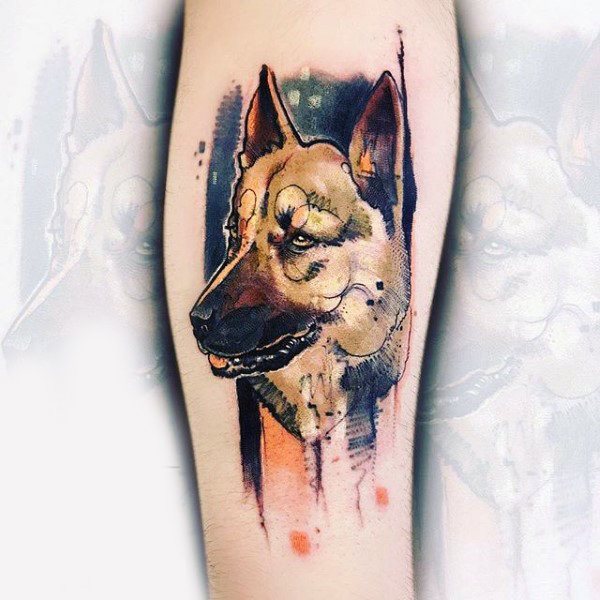 tatuaje perro para hombre 110