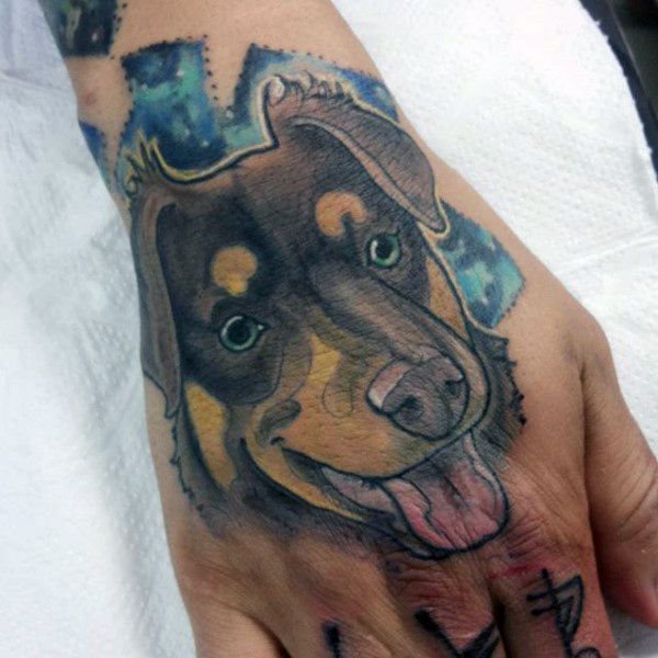 tatuaje perro para hombre 112