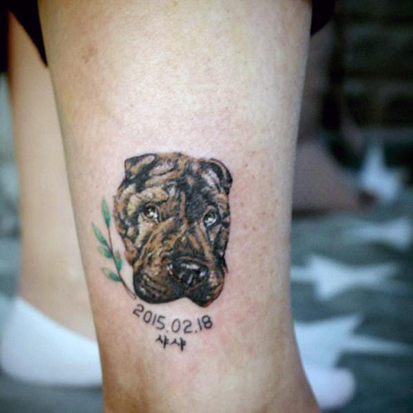 tatuaje perro para hombre 113