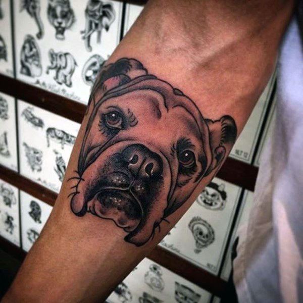 tatuaje perro para hombre 114