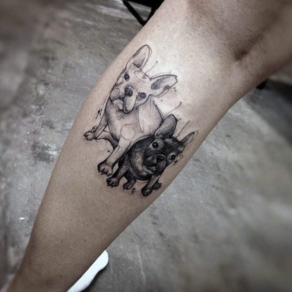 tatuaje perro para hombre 116