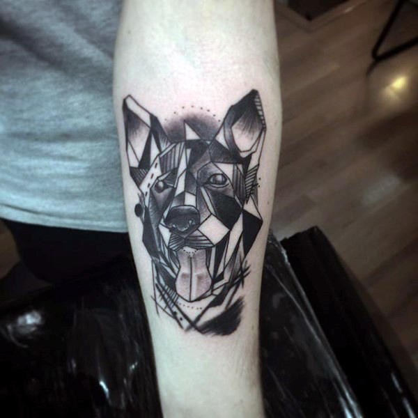 tatuaje perro para hombre 13