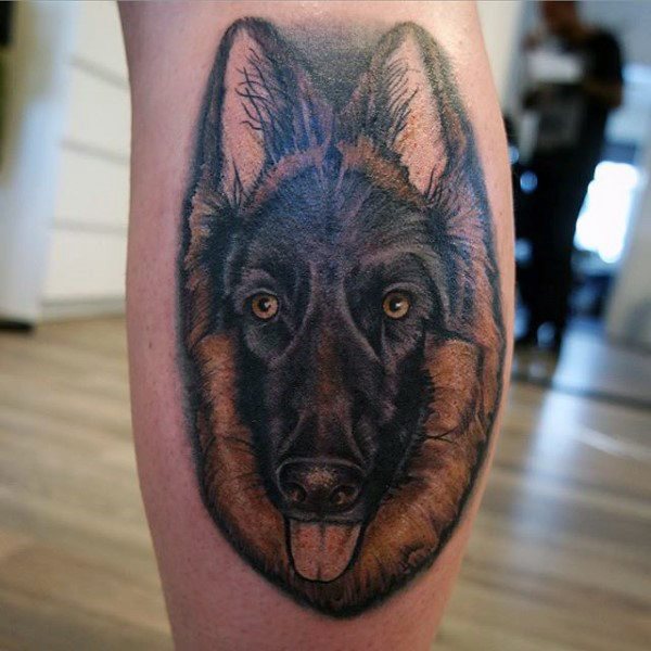 tatuaje perro para hombre 14
