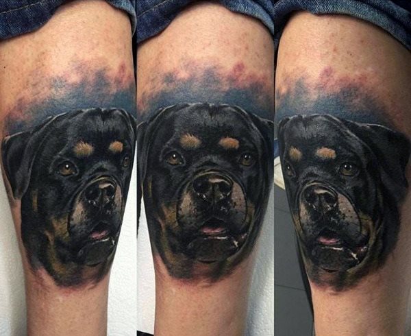 tatuaje perro para hombre 16