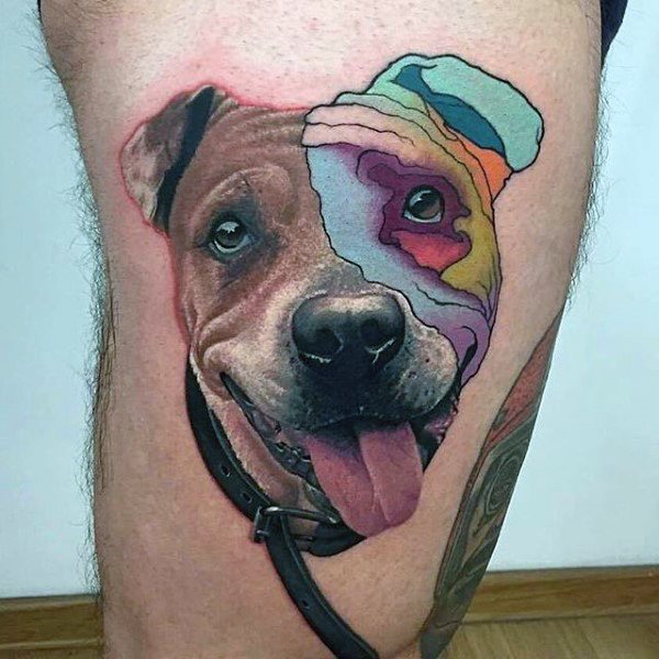 tatuaje perro para hombre 17