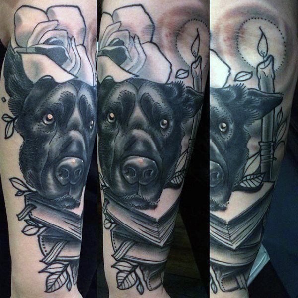 tatuaje perro para hombre 23